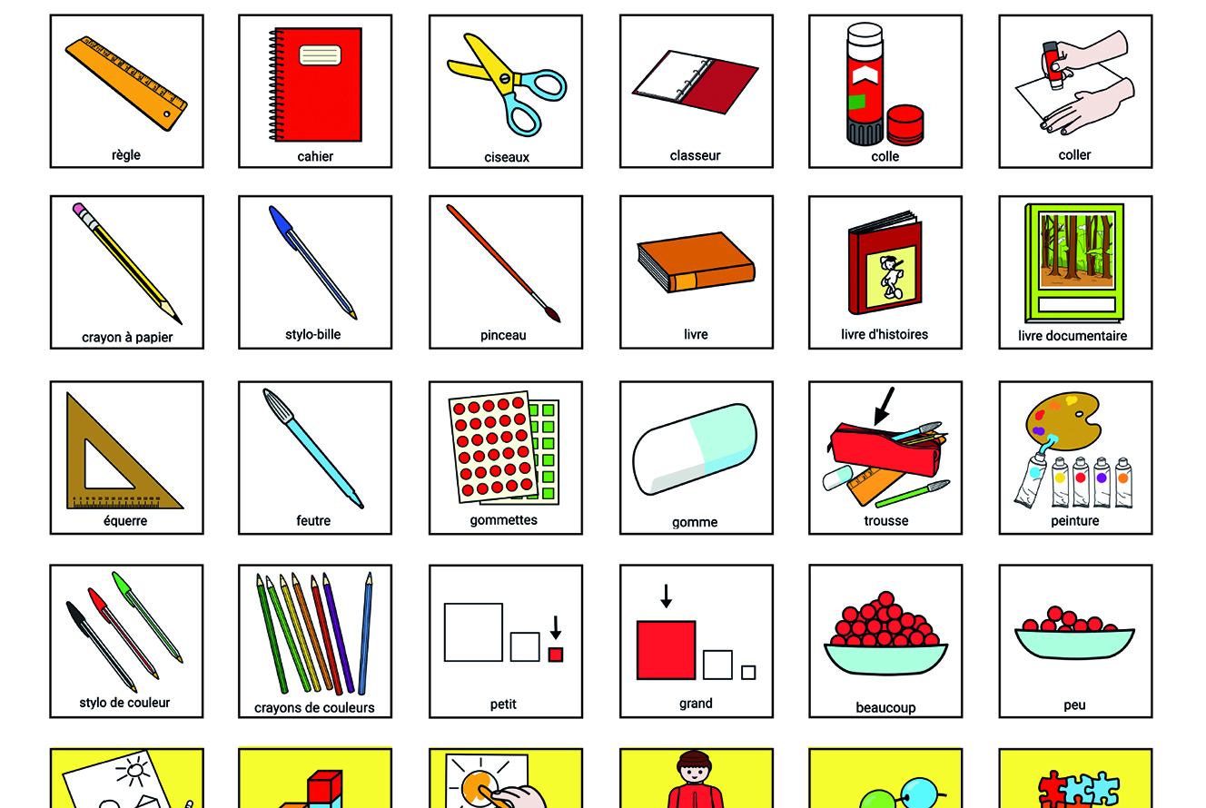 Pictogrammes pour favoriser la communication