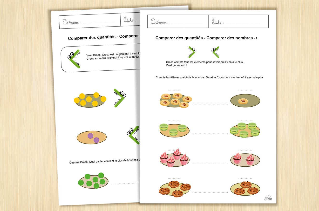Fiche Comparer les quantités
